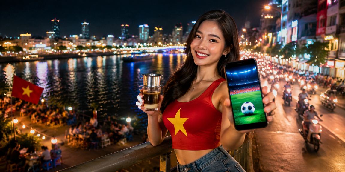 Người hâm mộ vùng Mekong theo dõi bóng đá và thông tin htv7 tại quán cà phê